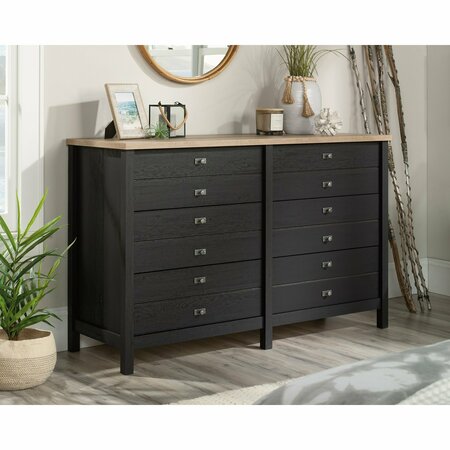 SAUDER Cottage Road Dresser Raven Oak A2 , Safety tested for stability to help reduce tip-over accidents 432863